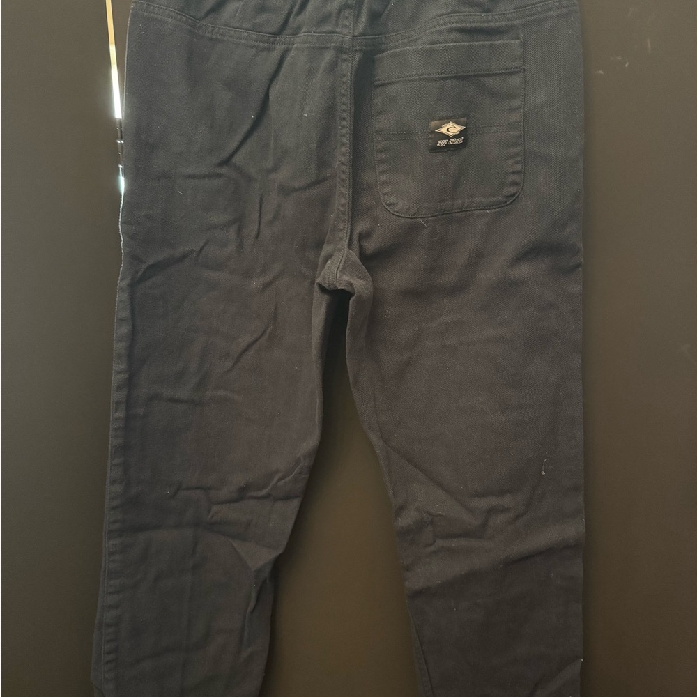 Rip Curl Black Cargo Pants Relaxed Fit Cotton Blend
